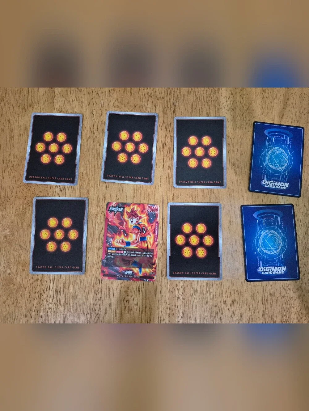 EUC assorted Dragon Ball Z DBZ and Digimon Trading Cards